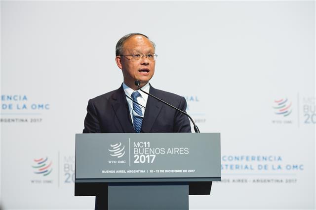 鄧政務委員參加2017 WTO MC 11發表我國部長聲明