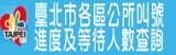 臺北市各區公所櫃台叫號進度查詢
