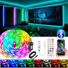100Ft 50Ft 5M10m LED Strip Lights 5050 Music Sync Bluetooth Remote Bar Light Kit