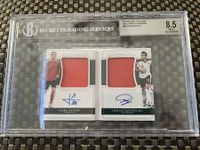 2018 National Treasures MARC JANKO/CHRISTIAN FUCHS Dual Jersey Auto /30 BGS 8.5