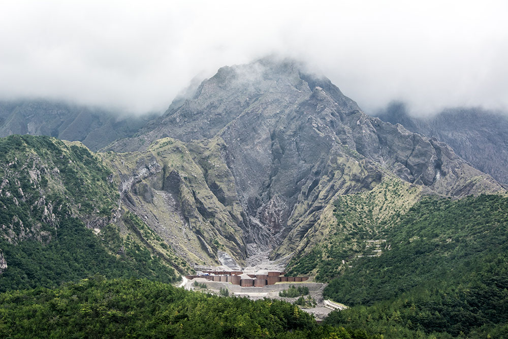 櫻島火山南側防砂工程