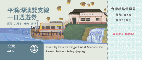 平溪線/深澳雙支線一日週遊券(全票)