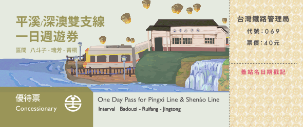 平溪線/深澳雙支線一日週遊券(優待票)