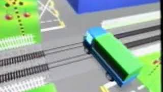 大型車應注意鐵路平交道安全