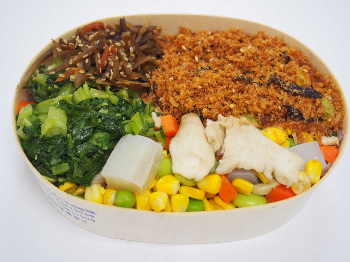 臺鐵素食便當(燉飯)