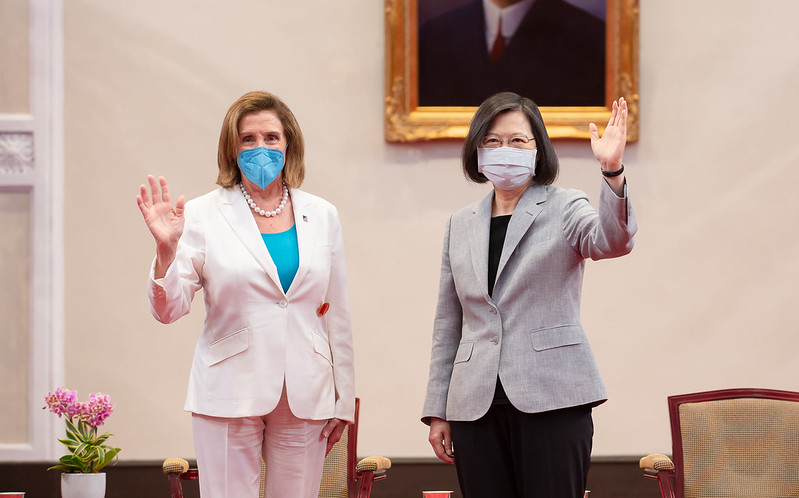 接見美聯邦眾議院議長裴洛西　總統盼臺美繼續相互扶持　做彼此堅實的夥伴　讓民主的光芒更加閃耀