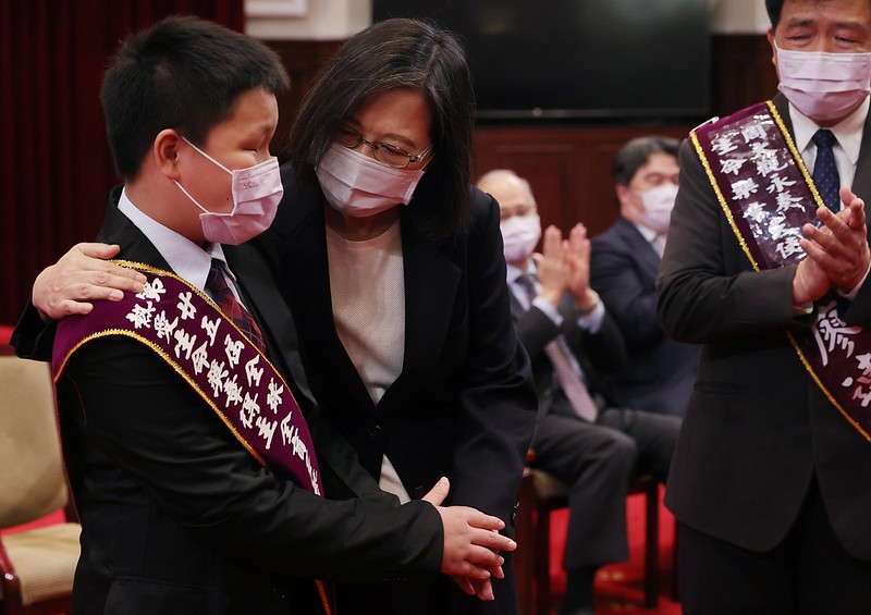 接見「全球熱愛生命獎章」得主　總統盼鼓舞人心的正面能量　繼續傳遞到世界每一個地方