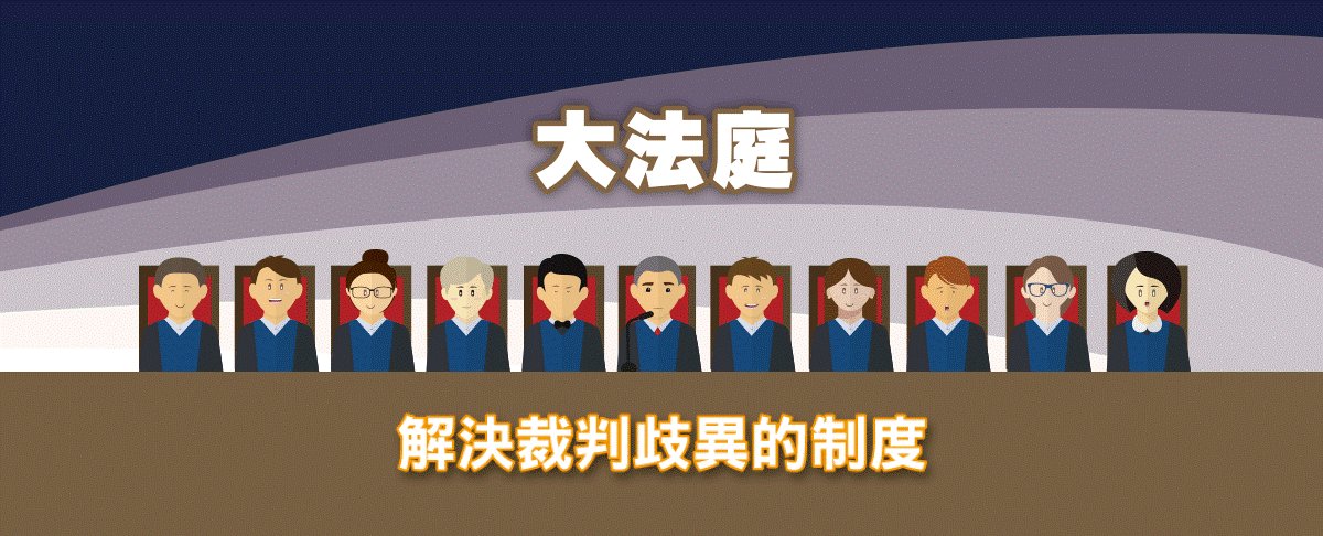 大法庭解決裁判歧異的制度