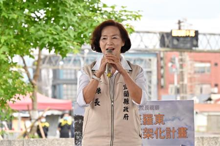 陳院長今(26)日視察「宜蘭至羅東鐵路高架化計畫」照片 共7張　共7張
