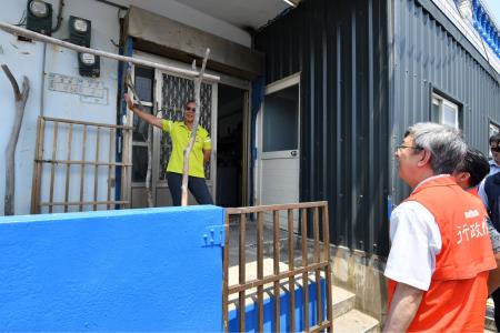 2024年4月16日行政院長陳建仁視察「蘭嶼小犬颱風後住宅修繕、拼板舟修護及電力（路燈、電纜）修復情形」
