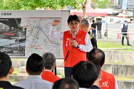 陳院長今(26)日視察「宜蘭至羅東鐵路高架化計畫」照片 共7張　共7張