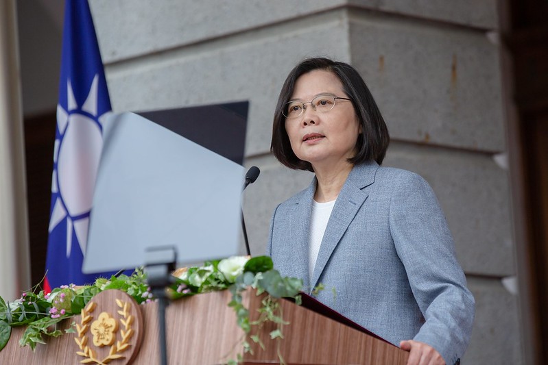 中華民國第十五任總統蔡英文今（20）日上午參加在臺北賓館舉行的就職相關活動，並發表就職演說