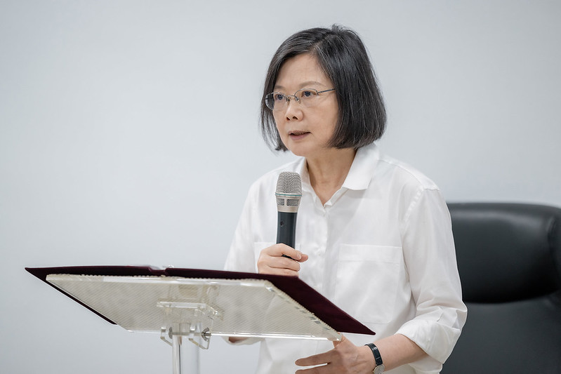 總統視察「原國防部臺灣軍人監獄&mdash;前促轉會審定之不義遺址」，並致詞