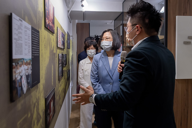 總統參觀文物館展區