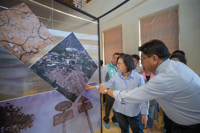 總統出席「莫拉克風災十周年紀念特展發表會」