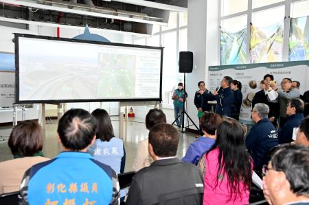 2024年3月11日行政院長陳建仁視察台61乙線(美港公路) 高架化工程2