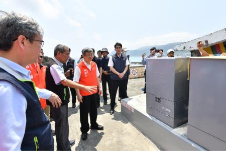 2024年4月16日行政院長陳建仁視察「蘭嶼小犬颱風後住宅修繕、拼板舟修護及電力（路燈、電纜）修復情形」