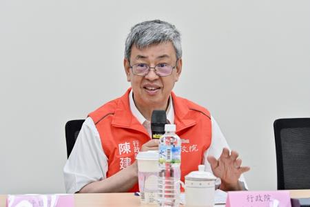 2024年5月13日行政院長陳建仁視察台糖公司農業循環豬場改建計畫執行情形-月眉畜殖場 　共9張
