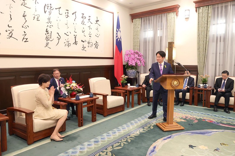 總統接見「日本前首相夫人安倍昭惠女士」並致詞