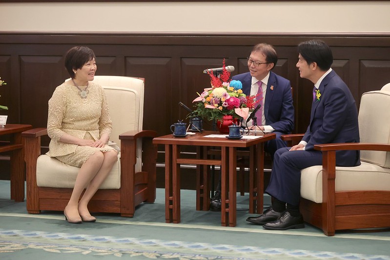 總統接見「日本前首相夫人安倍昭惠女士」