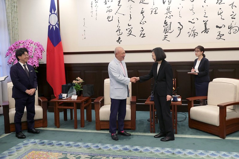 總統接見「日本財團會長笹川陽平乙行」