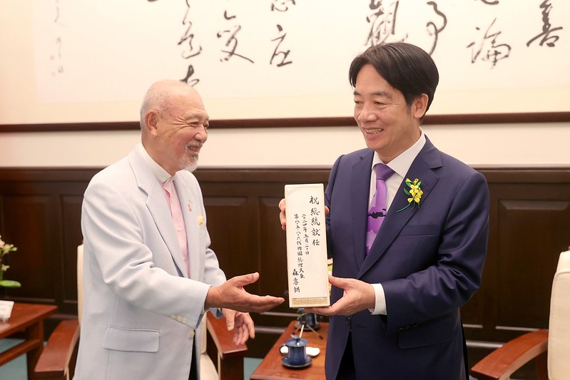 總統接見日本財團會長笹川陽平乙行　盼透過更多民間交流　提升臺日友好情誼