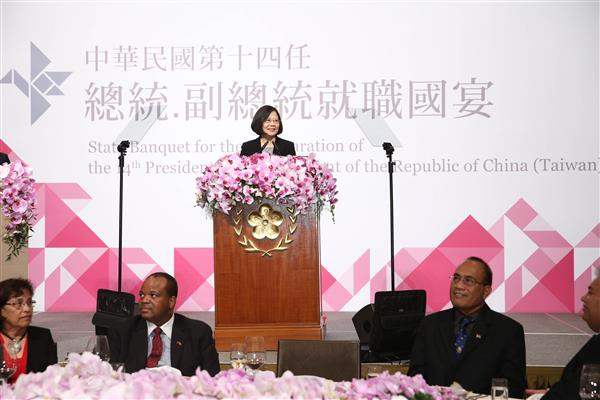 出席就職國宴　總統感謝與會來賓共同經歷民主盛會　面對挑戰將全力以赴  