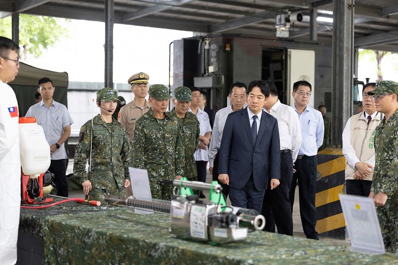 總統慰勉凱米颱風國軍南部地區救災部隊：陸軍39化學兵群