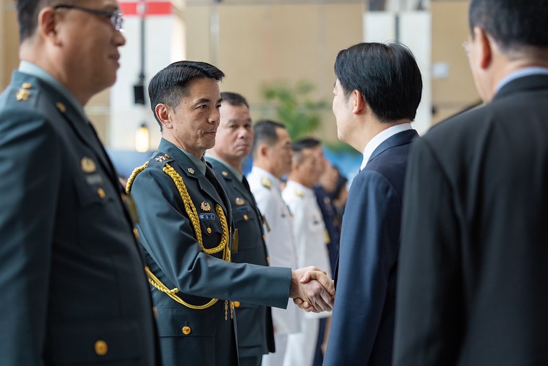 總統出席「113年上半年陸海空軍晉任將官勗勉典禮」