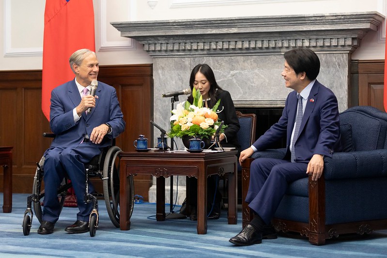 總統接見德州州長艾伯特訪團　祝賀「美國德州駐台辦事處」成立　為臺美企業創造新合作機會　讓臺美夥伴關係更加穩固和深化