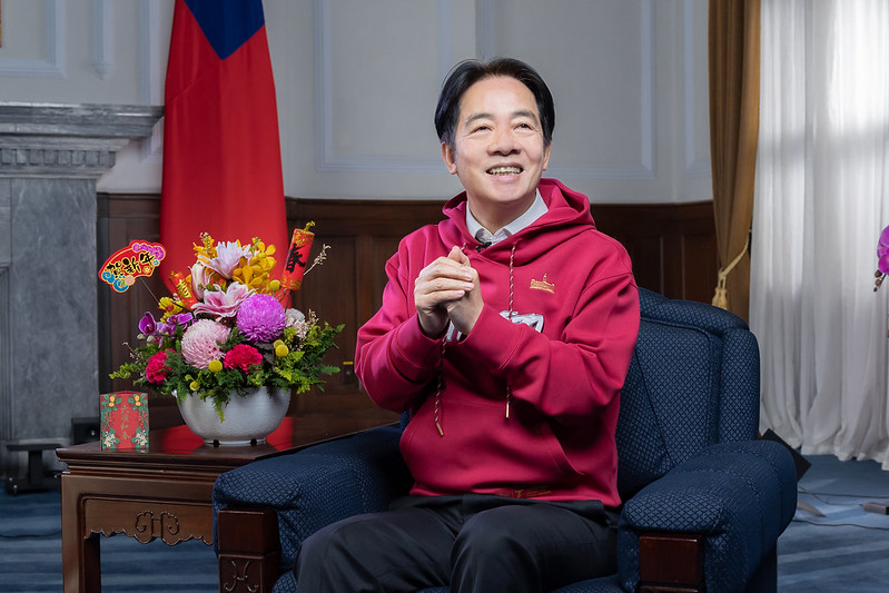 今天是小年夜，賴清德總統特別錄製影片向國人同胞拜年