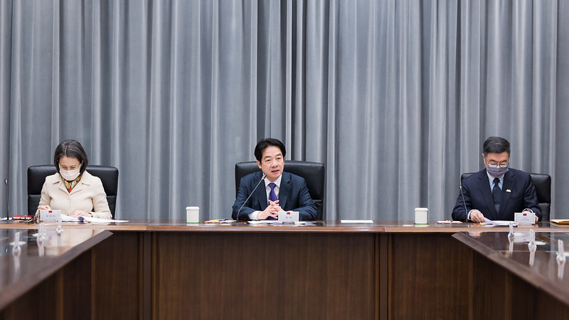 賴清德總統今（14）日上午召開今年首度國家安全高層會議