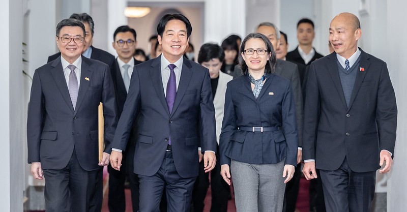 賴清德總統今（10）日下午在總統府與五院進行國政會商