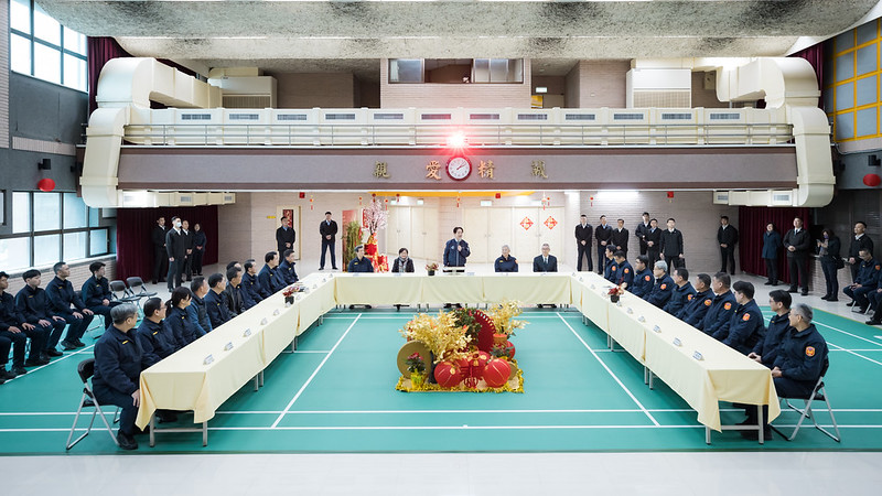 總統春節慰勉臺北市中正一分局及臺北市中正二分局