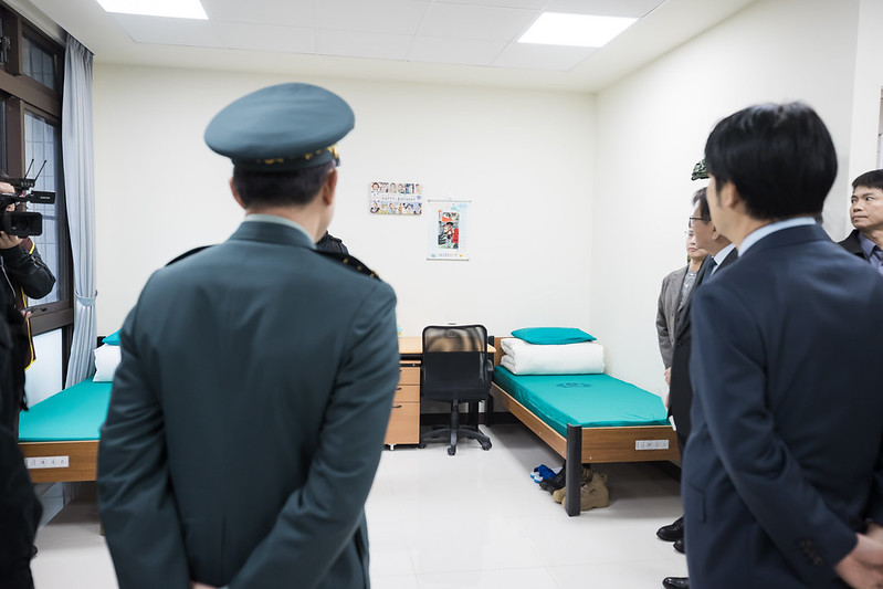 總統視導官兵寢室