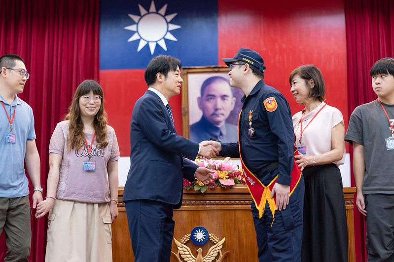 賴清德總統今（12）日上午出席「114年警察節慶祝大會」