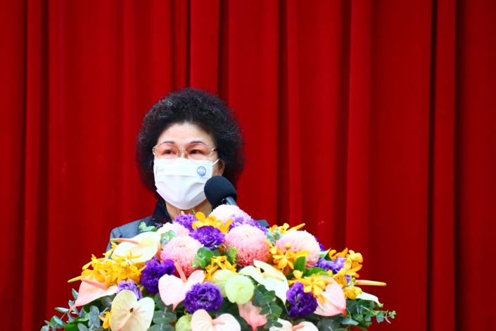 圖9  陳菊院長於監察院建院90周年學術研討會發表開幕致詞