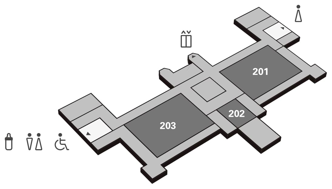Floor plan of the 2nd floor of KMH