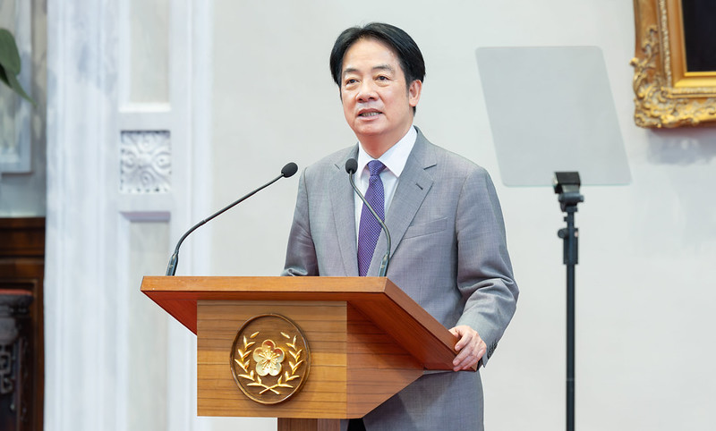 賴清德總統今（1）日上午於總統府針對因應美國對等關稅政策發表談話