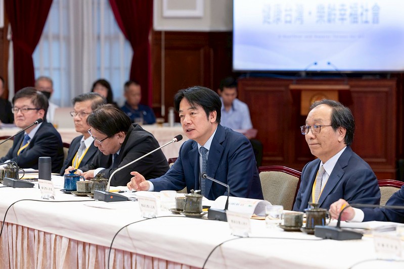 賴清德總統今（22）日下午主持「健康台灣推動委員會第4次委員會議」