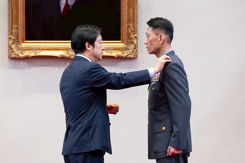 總統主持「中華民國114年9月份將官晉任授階典禮」
