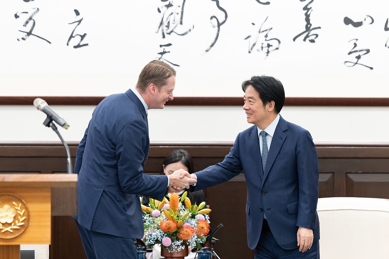 賴清德總統今（14）日上午接見「布魯金斯研究院」學者專家訪問團