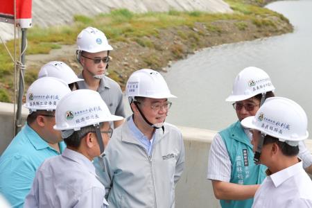 2025年6月14日視察「白水湖第一滯洪池抽水站防汛整備工作」_5