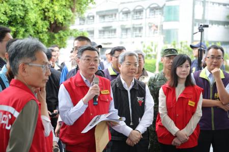 2025年7月11日行政院長卓榮泰視察彰化地區淹水及後續治水工作推動