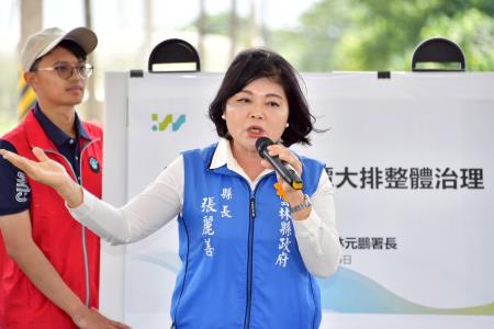 2025年7月5日行政院長卓榮泰視察雲林大埤鄉延潭大排整體治理