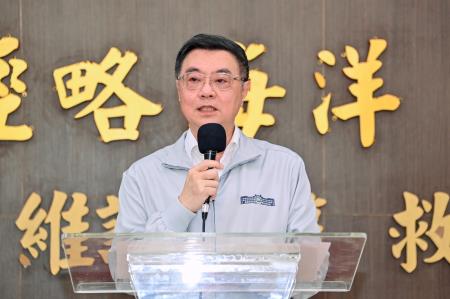 2025年6月20日行政院長卓榮泰視察基隆海巡強化海防安全韌性暨勗勉同仁