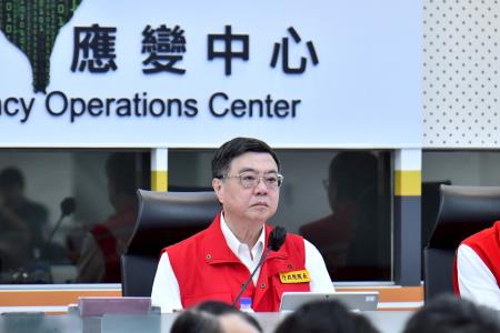 2025年8月3日行政院長卓榮泰視導0728豪雨中央災害應變中心