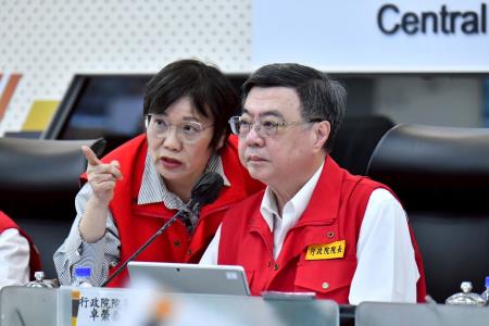 2025年8月3日行政院長卓榮泰視導0728豪雨中央災害應變中心