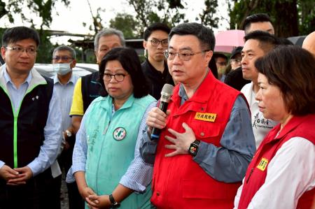 2025年7月8月行政院長卓榮泰視察嘉義市風災停電及復原情形