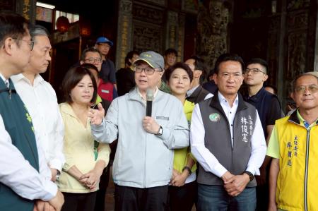 2025年7月29日行政院長卓榮泰關心臺南市後壁區民宅淹水情形